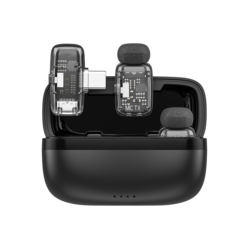 Wiwu Wi-WM008 2in1 Type-C Portlu ANC Özellikli Kablosuz Yaka Mikrofonu Wiwu Wi-WM008 2in1 Type-C Portlu ANC Özellikli Kablosuz Yaka Mikrofonu